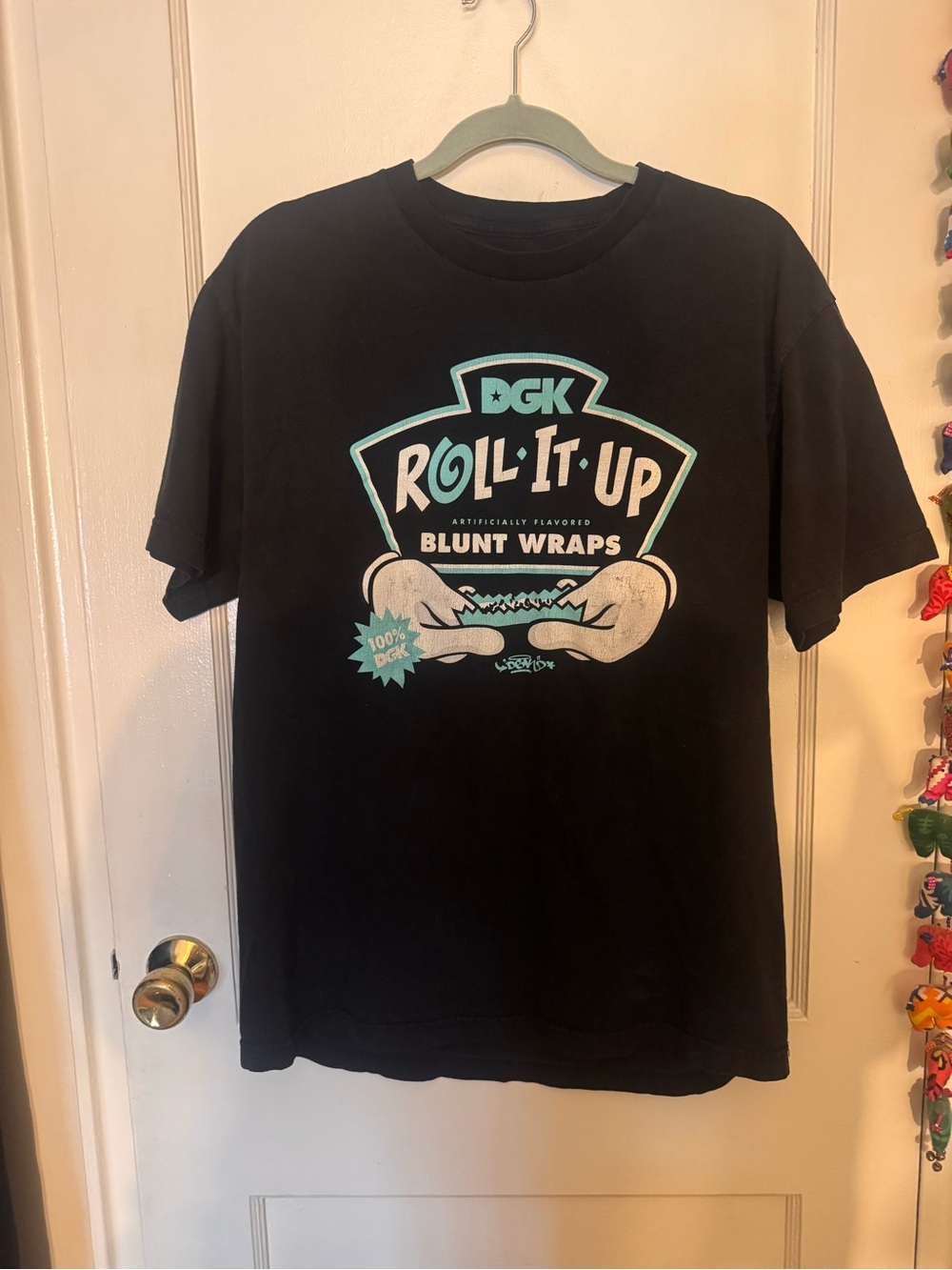 DGK Roll It Up short sleeve t shirt, size large, skateboard apparel